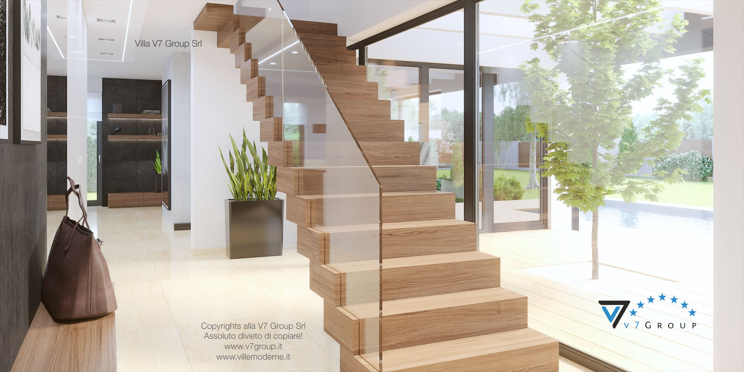 Immagine Villa V14 - le bellissime scale in legno nobile
