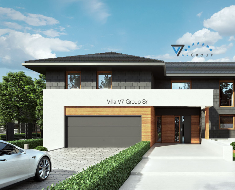 Immagine Come Costruiamo - Villa V40 - vista frontale - dettaglio