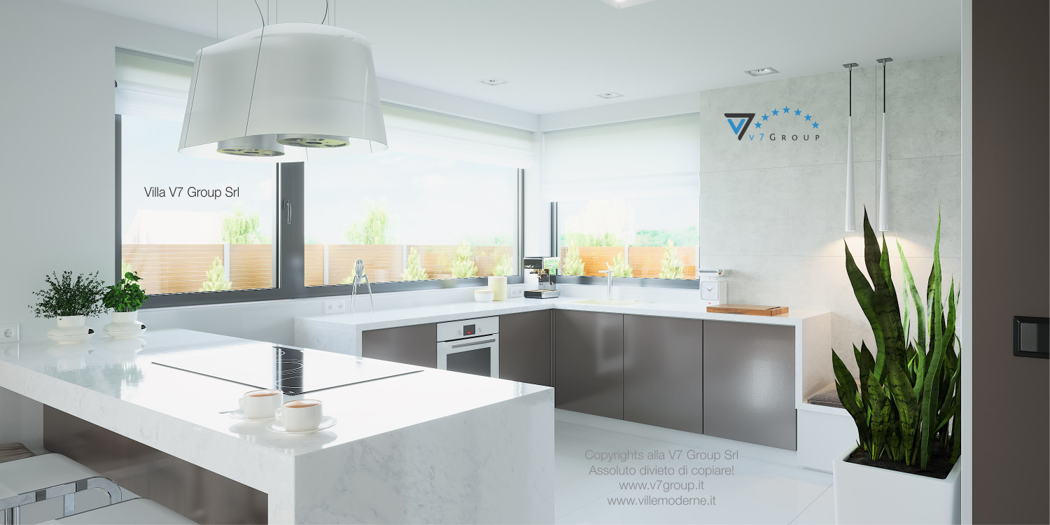 Immagine Villa V2 (progetto originale) - cucina e vetrate
