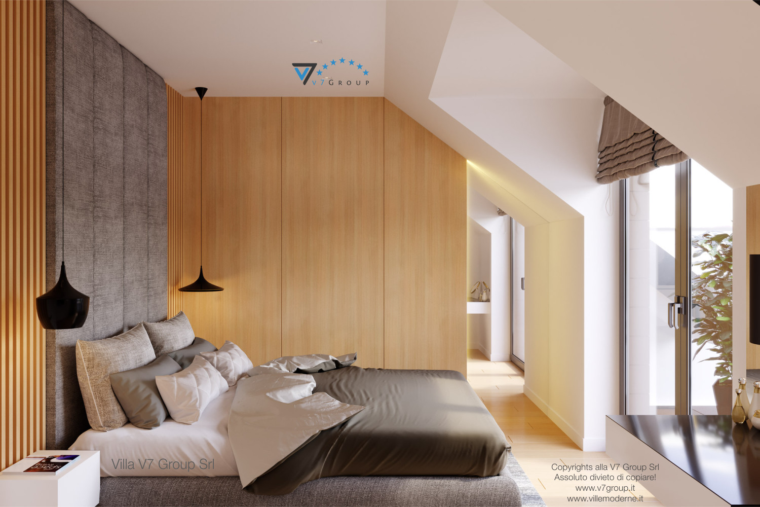 Immagine Villa V47 (B) - il letto grande in camera